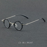 Orita Small Punk Round Glasses Frame Round Frames Southood C1Black